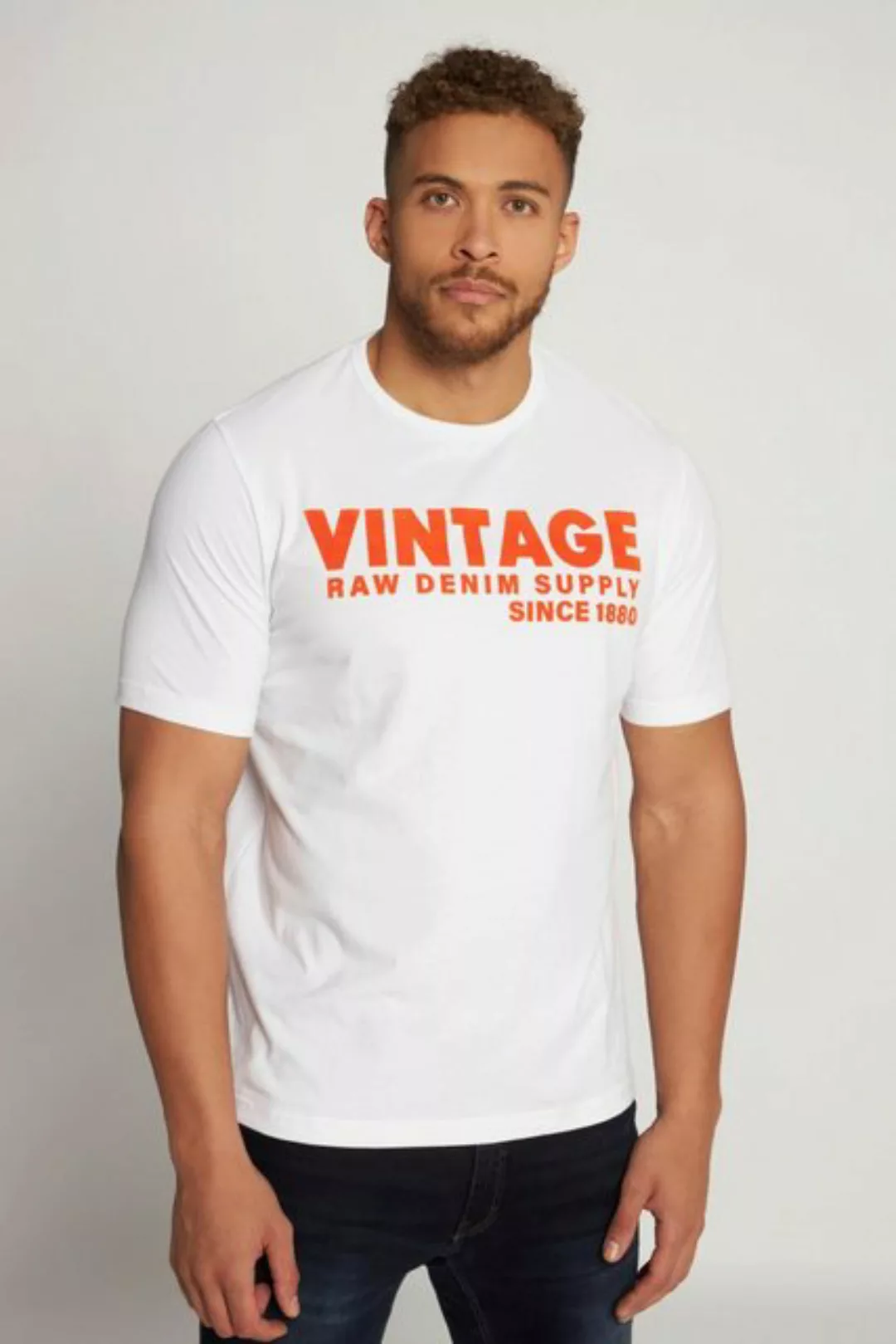 JP1880 T-Shirt T-Shirt Halbarm Vintage Print Rundhals günstig online kaufen