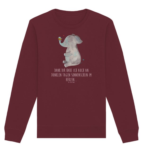 Mr. & Mrs. Panda Longpullover Größe XL Elefant Biene - Burgundy - Geschenk, günstig online kaufen