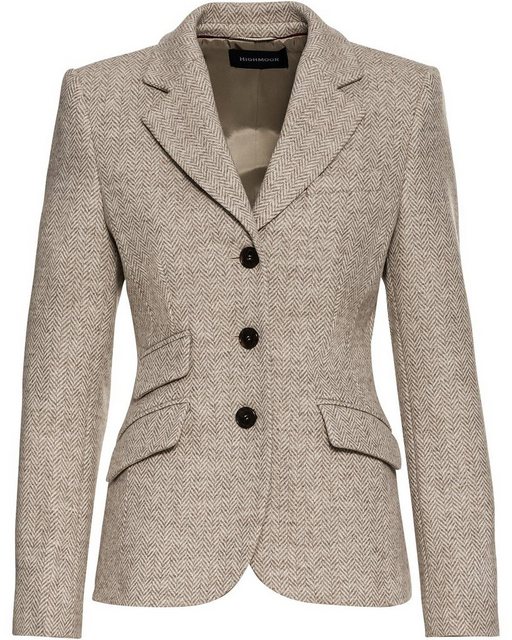 Highmoor Jackenblazer Fischgrat-Tweed-Blazer günstig online kaufen