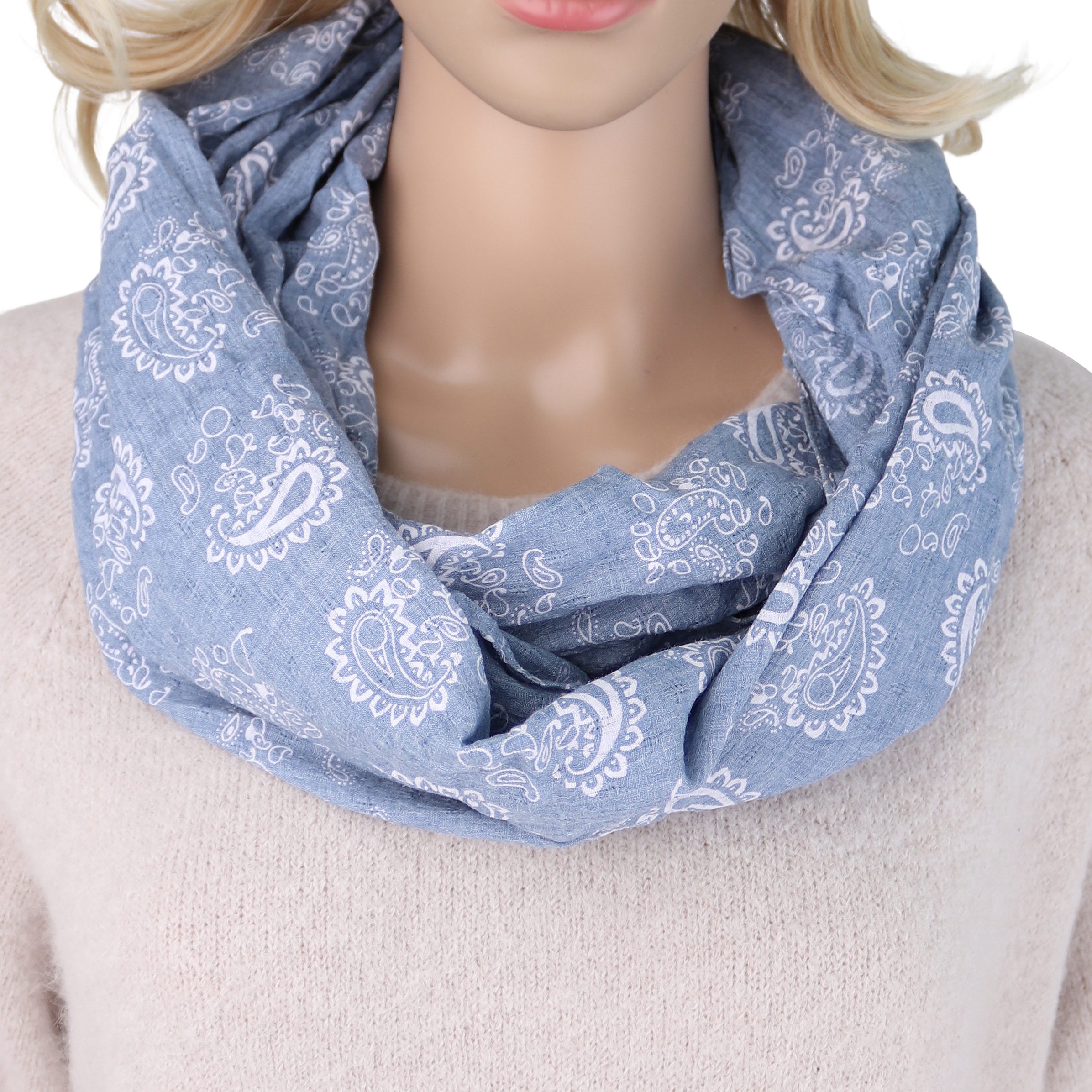 MIRROSI Loop Damen Schal mit Paisley günstig online kaufen