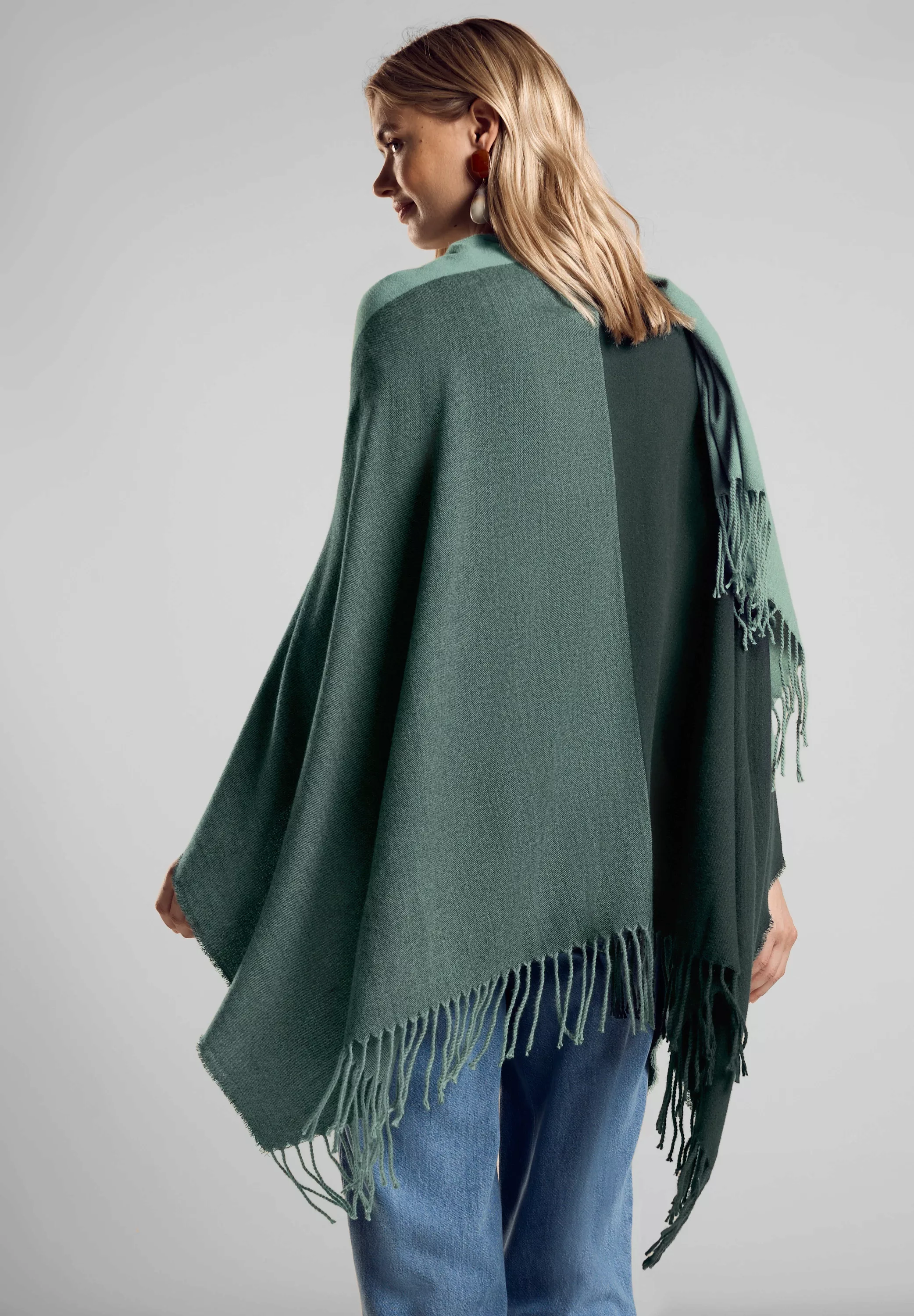 STREET ONE Strickcape, aus softem Materialmix günstig online kaufen