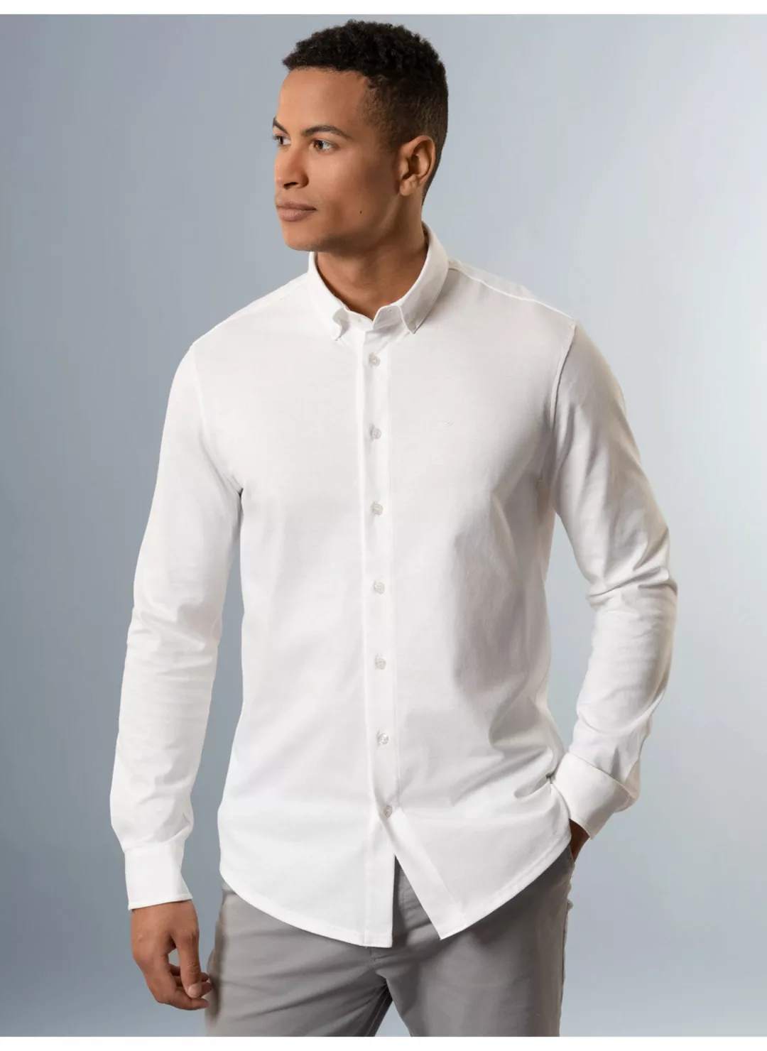 Trigema Poloshirt "TRIGEMA Business-Hemd aus DELUXE-Single-Jersey", (1 tlg. günstig online kaufen