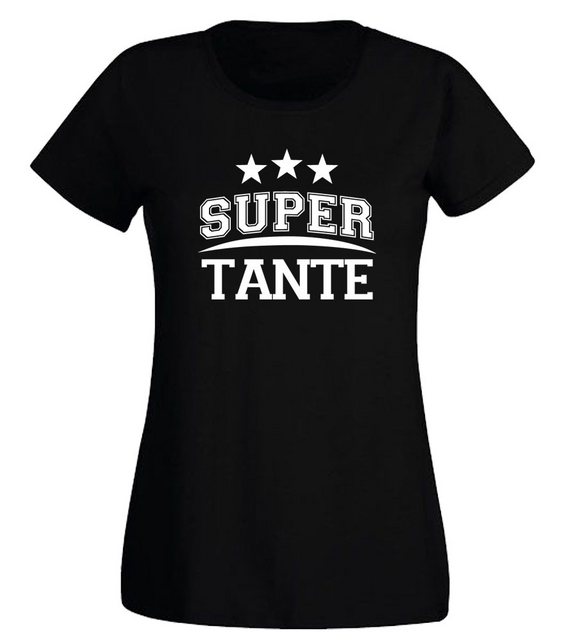 G-graphics T-Shirt Damen T-Shirt - Super Tante Slim-fit, mit Frontprint, mi günstig online kaufen