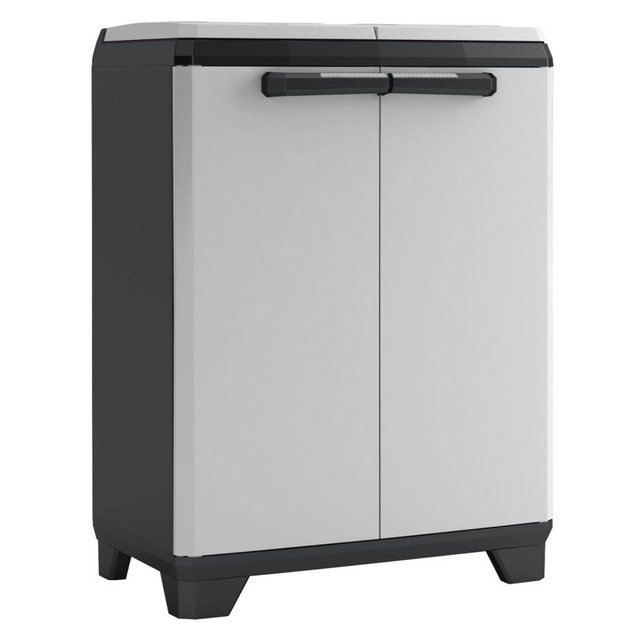 Keter Fächerschrank Recyclingschrank Split Premium Grau und Schwarz 92 cm ( günstig online kaufen