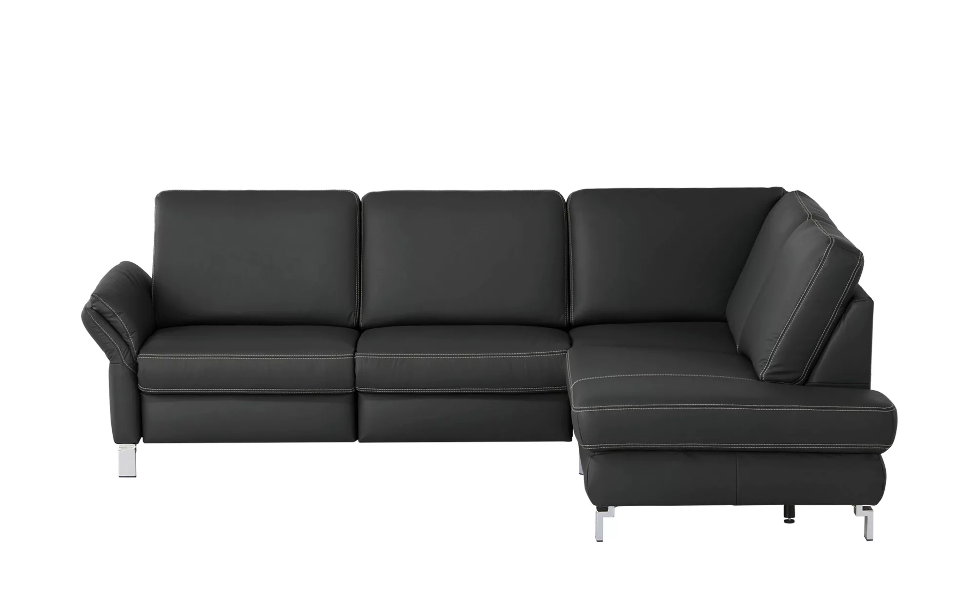 medium Ecksofa  Medium Plus ¦ schwarz ¦ Maße (cm): B: 265 H: 89 T: 200.0 Po günstig online kaufen