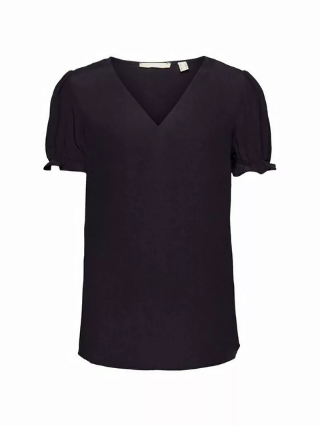 edc by Esprit Kurzarmbluse Bluse mit V-Ausschnitt günstig online kaufen