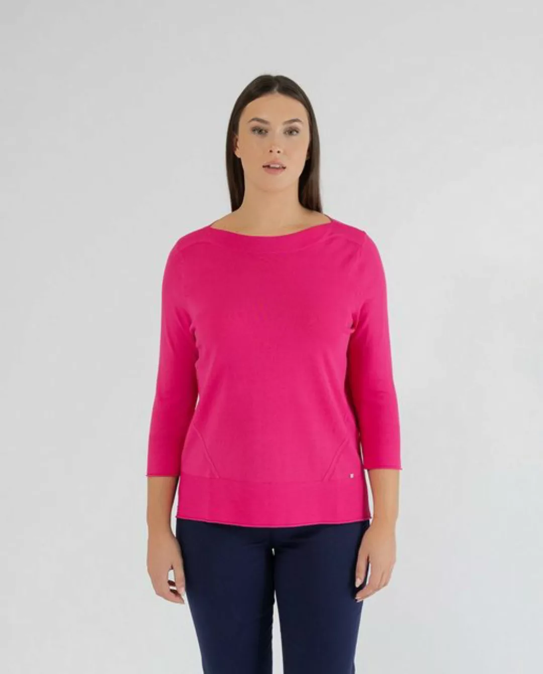 October Carmenpullover Strickpullover U-Boot-Ausschnitt pink günstig online kaufen