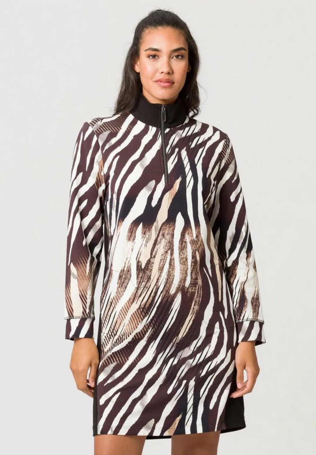 TUZZI Jerseykleid mit Animalprint und Seitennahttaschen günstig online kaufen