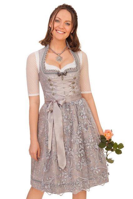 MarJo Dirndl Midi Dirndl 2tlg. - GOLDA - hellblau günstig online kaufen