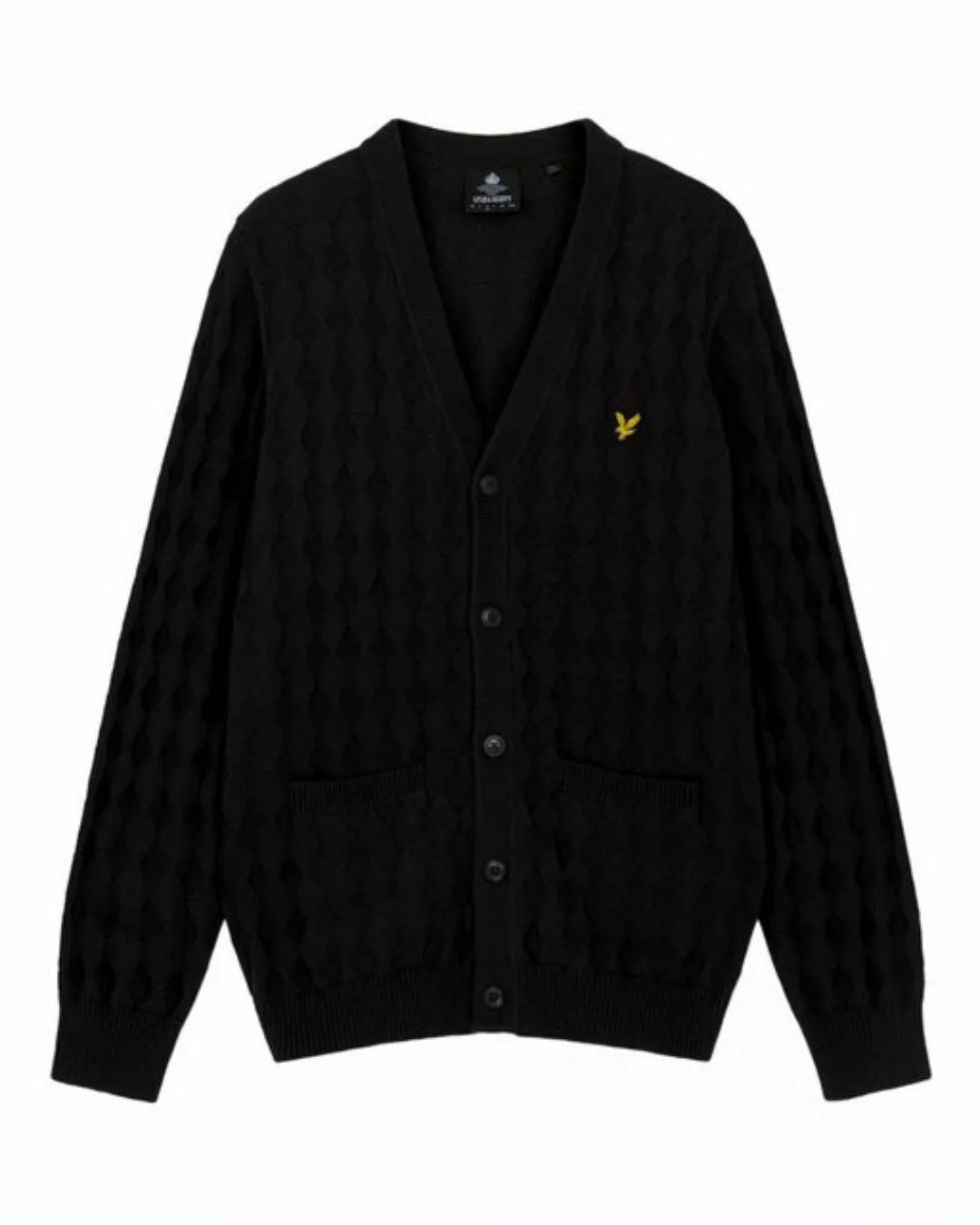 Lyle & Scott Cardigan Mit Rippbündchen günstig online kaufen