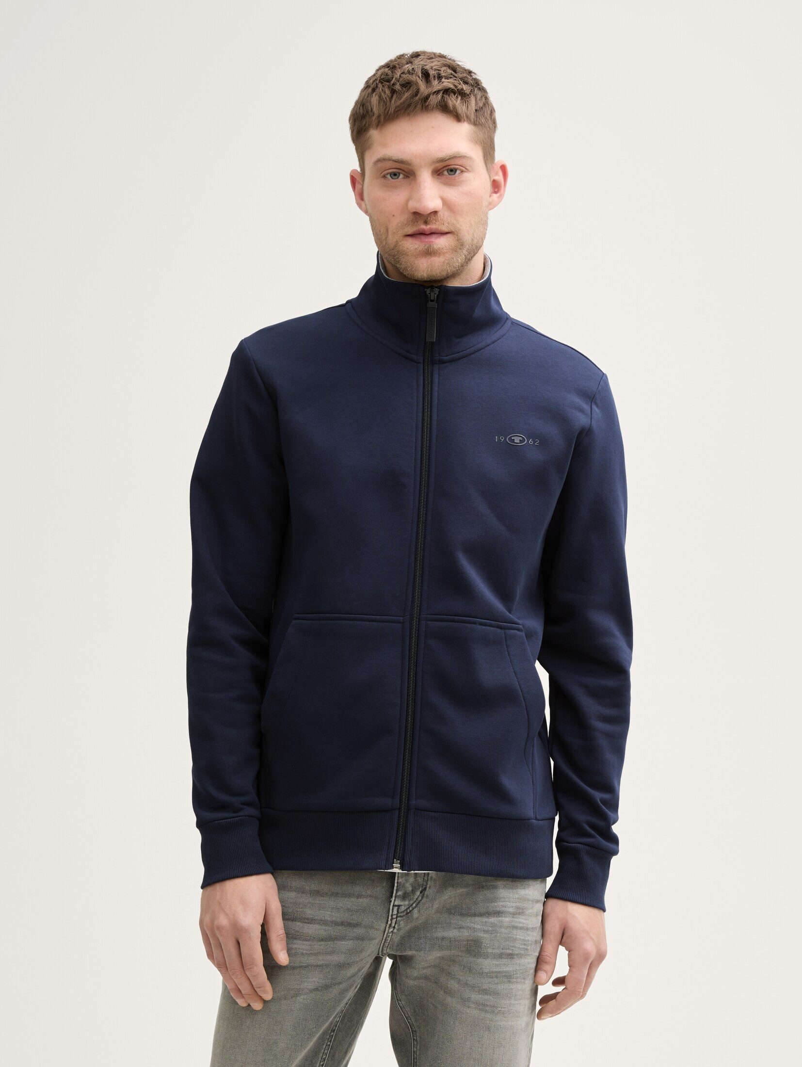 TOM TAILOR Sweatjacke mit Logo Stickerei günstig online kaufen