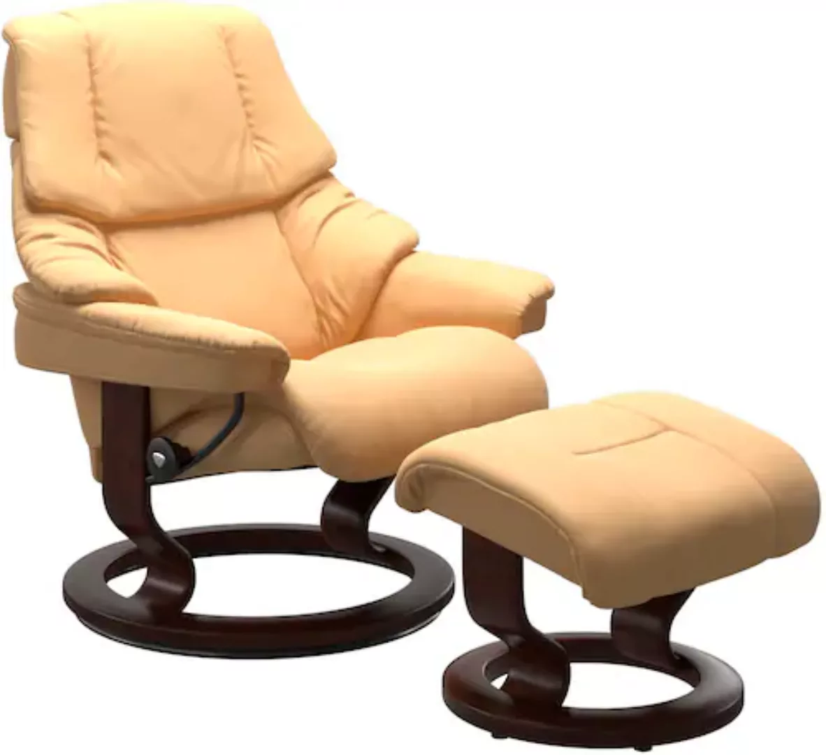 Stressless Fußhocker "Reno", mit Classic Base, Gestell Braun günstig online kaufen