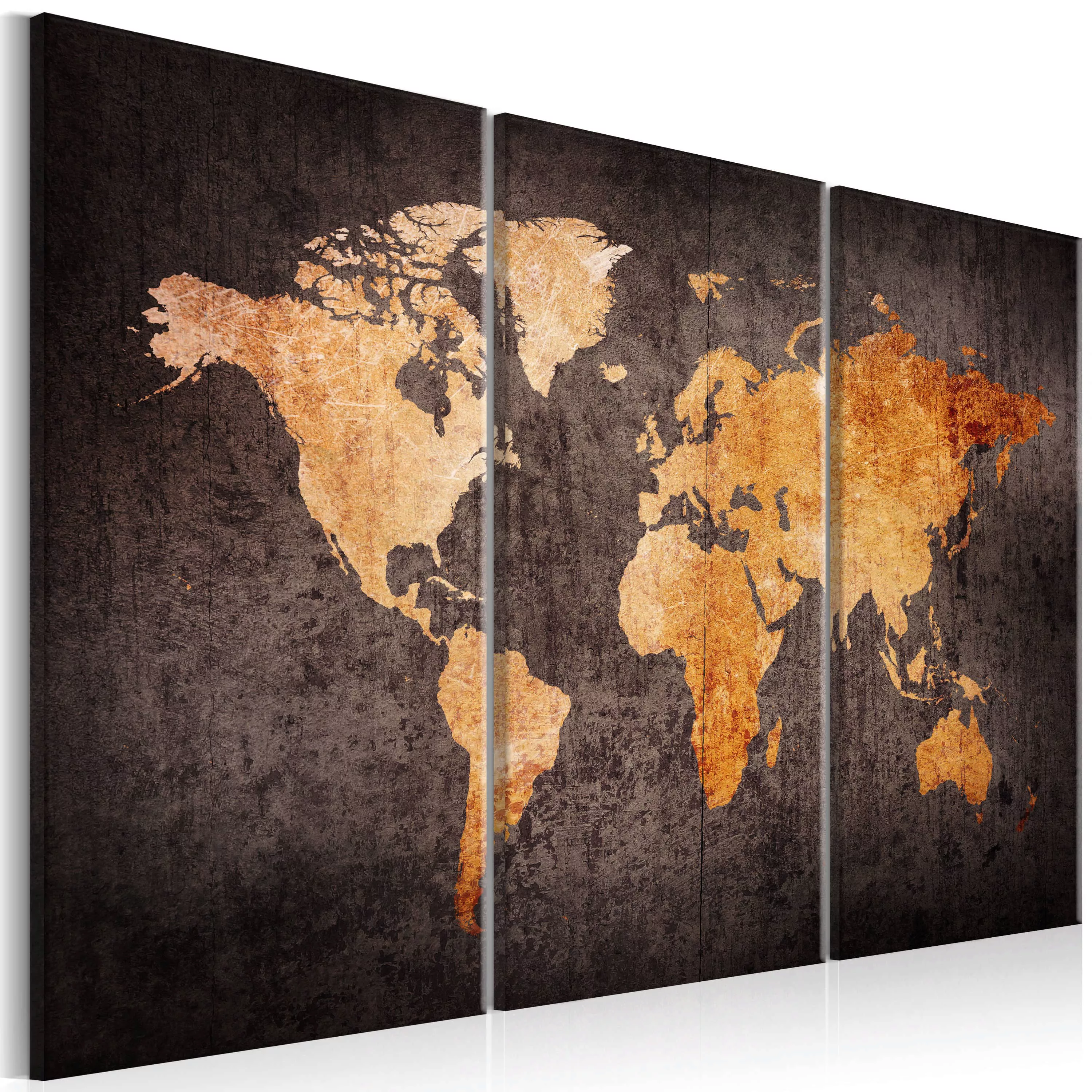 Wandbild - Chestnut World Map günstig online kaufen