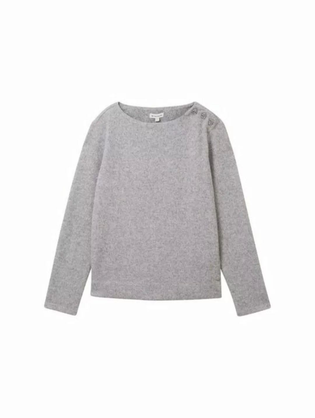 Tom Tailor Damen Sweatshirt COZY RIB - Regular Fit günstig online kaufen
