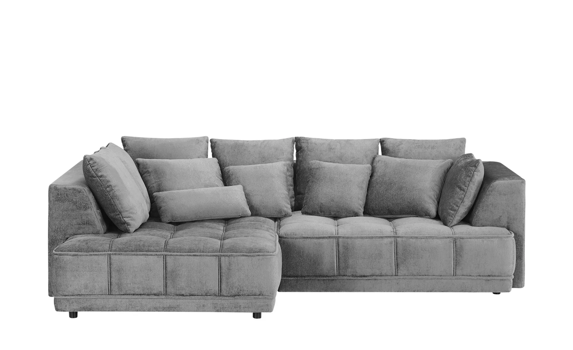 switch Ecksofa aus Samt Tiga ¦ grau ¦ Maße (cm): B: 285 H: 88 T: 205.0 Pols günstig online kaufen