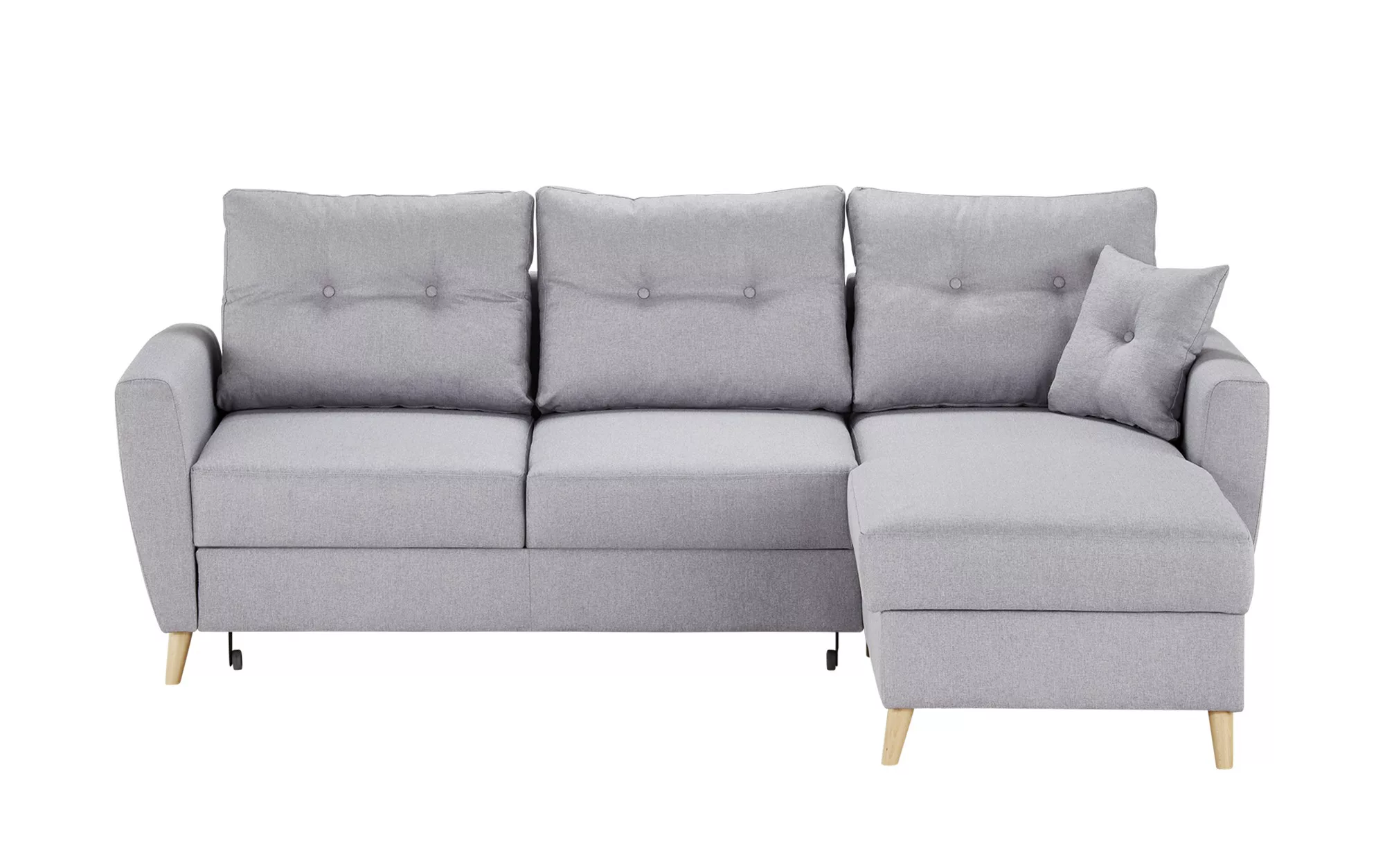 Ecksofa  Carla ¦ grau ¦ Maße (cm): B: 230 H: 93 T: 159 Polstermöbel > Sofas günstig online kaufen