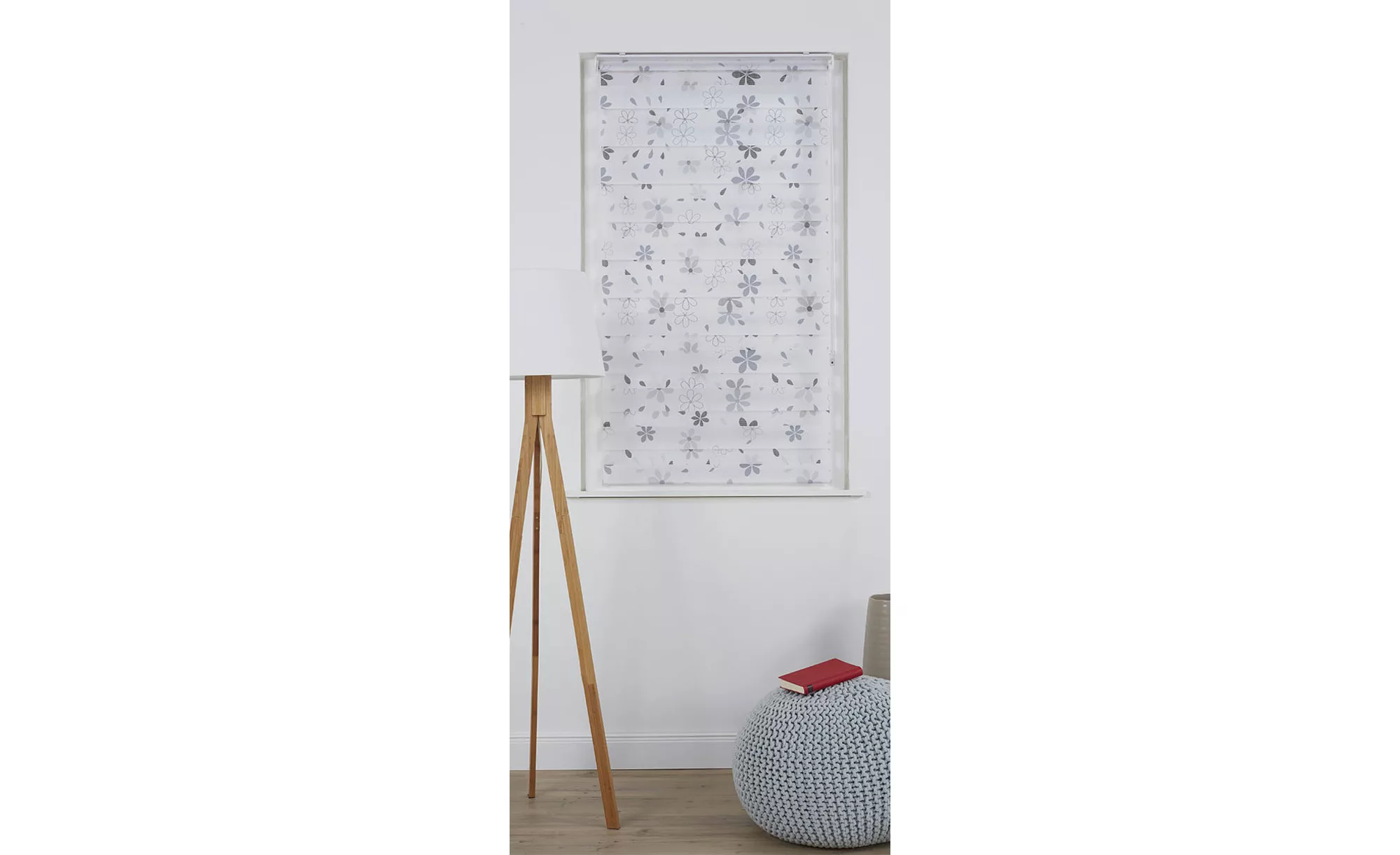 Klemmfix Duo-Rollo - beige - Polyestergewebe - 90 cm - Sconto günstig online kaufen