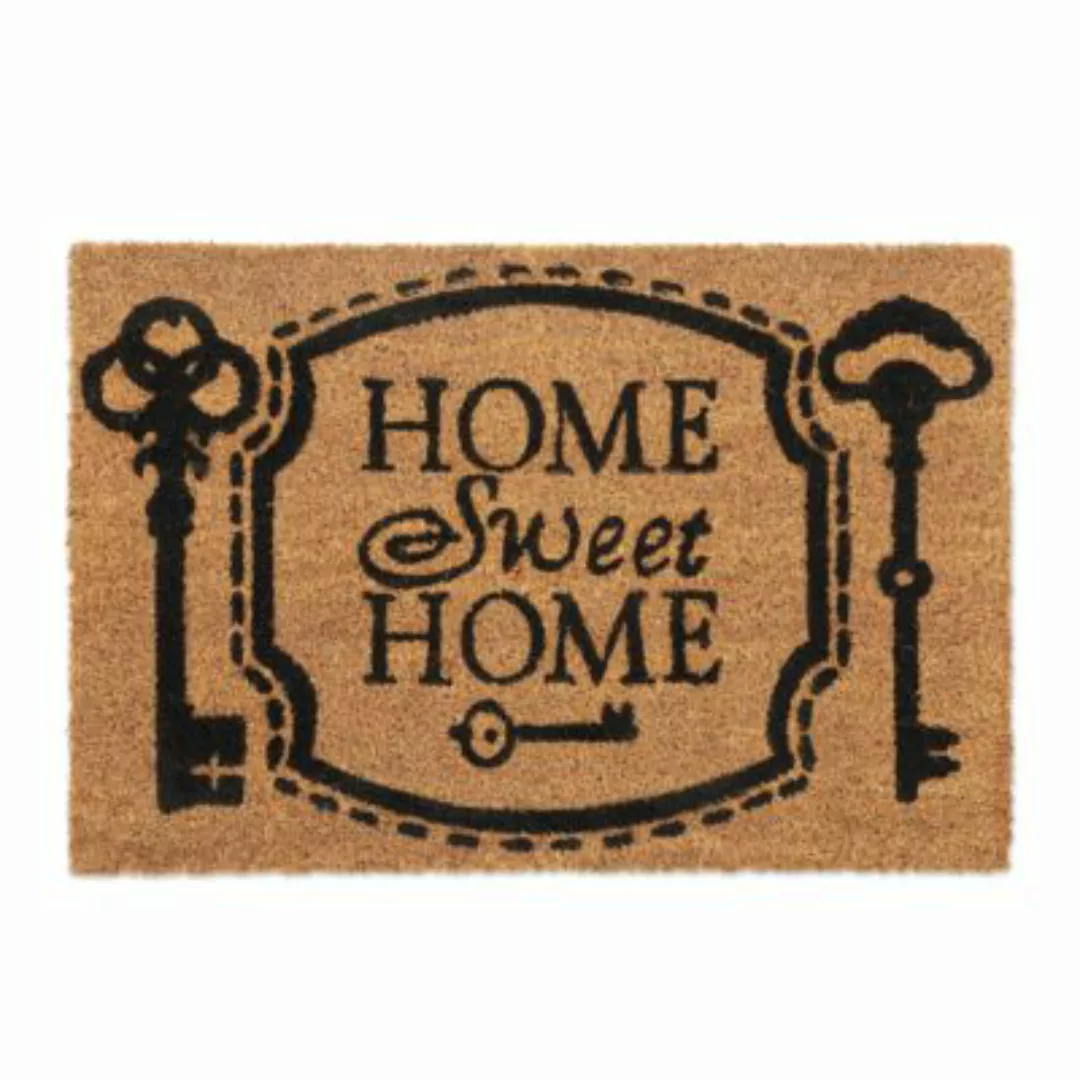 relaxdays Fußmatte Kokos Home Sweet Home braun/schwarz günstig online kaufen