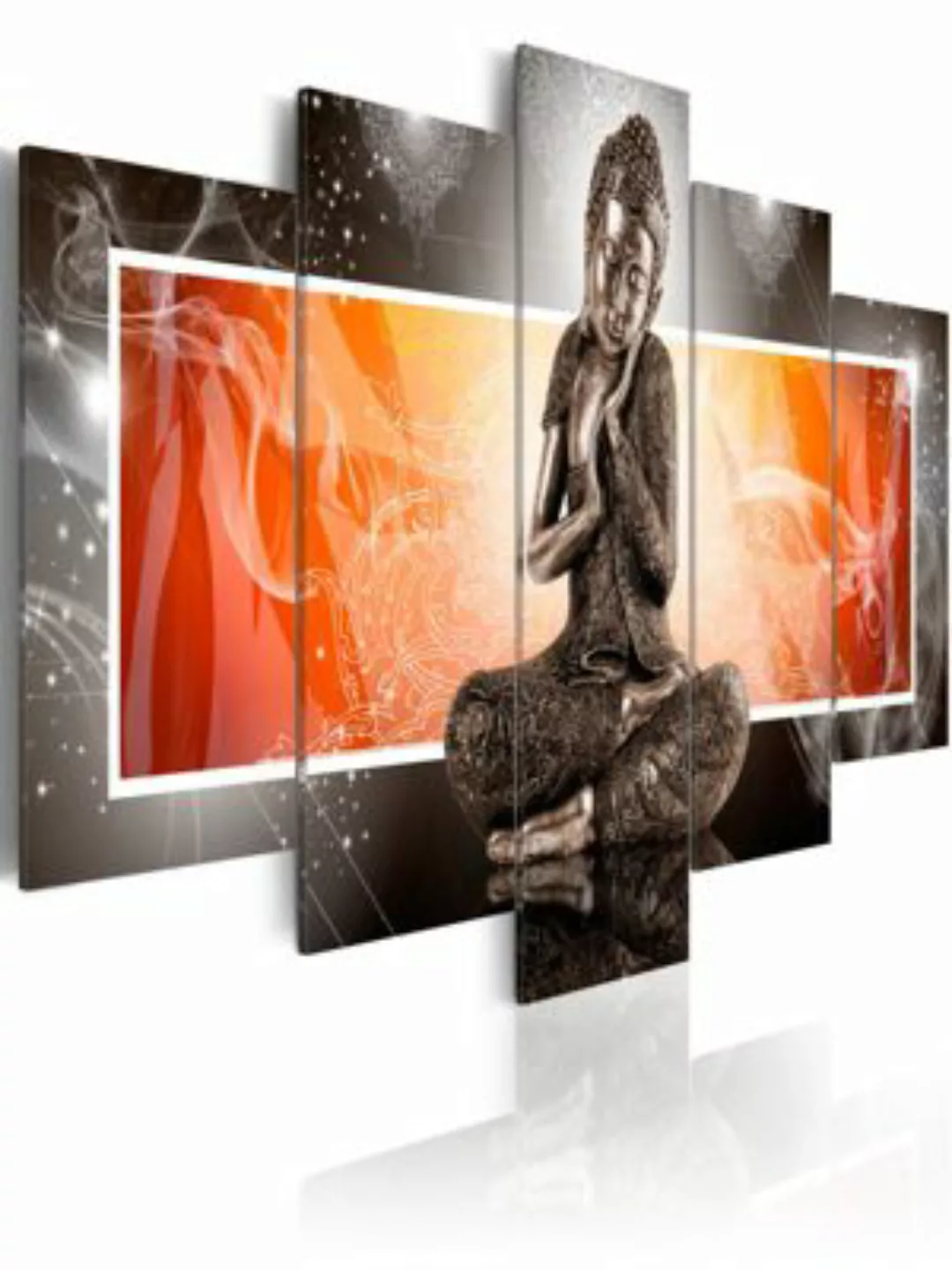 artgeist Wandbild Buddha und Ornamente mehrfarbig Gr. 200 x 100 günstig online kaufen