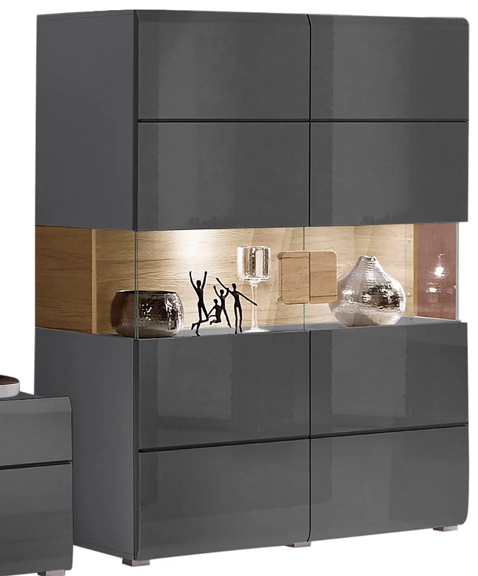 INOSIGN Highboard "Toledo,Breite 121,5 cm, trendige Hochkommode mit 2 Türen günstig online kaufen