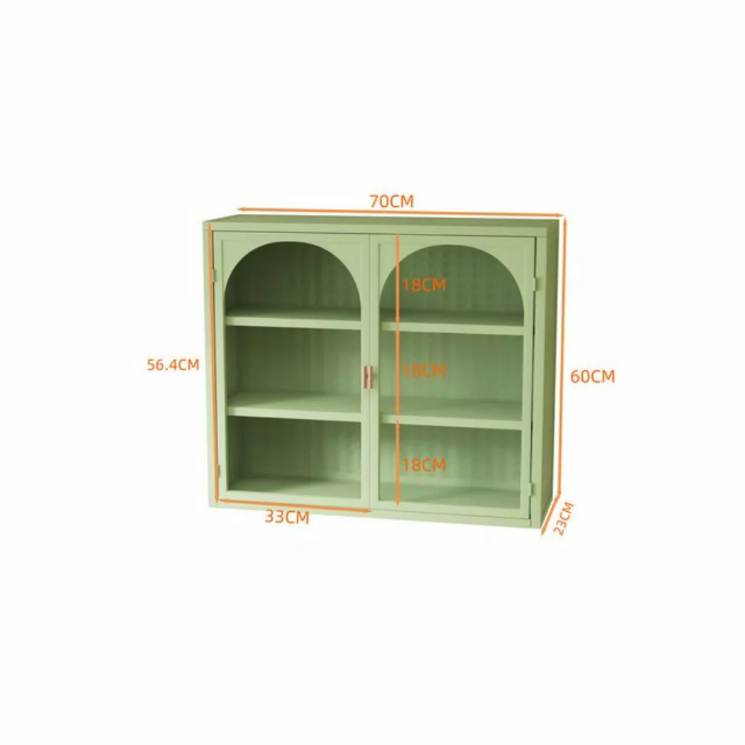 Celya Wandhängeschrank Glas-Wandregal,Hängeschrank küche, Zweitüriger Hänge günstig online kaufen