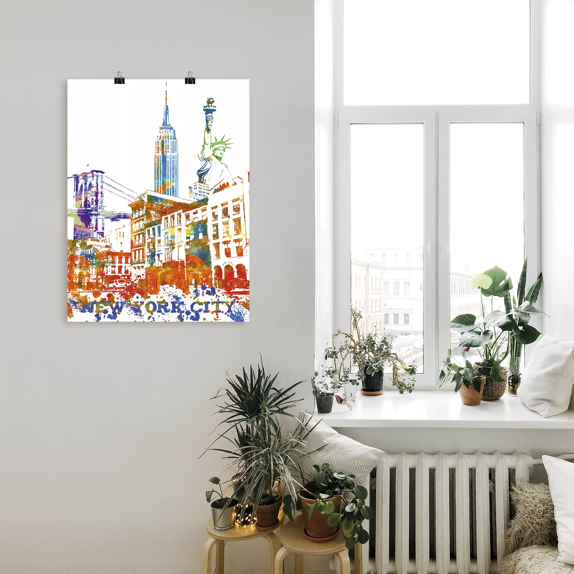 Artland Wandbild "New York City Grafik", New York, (1 St.), als Alubild, Le günstig online kaufen