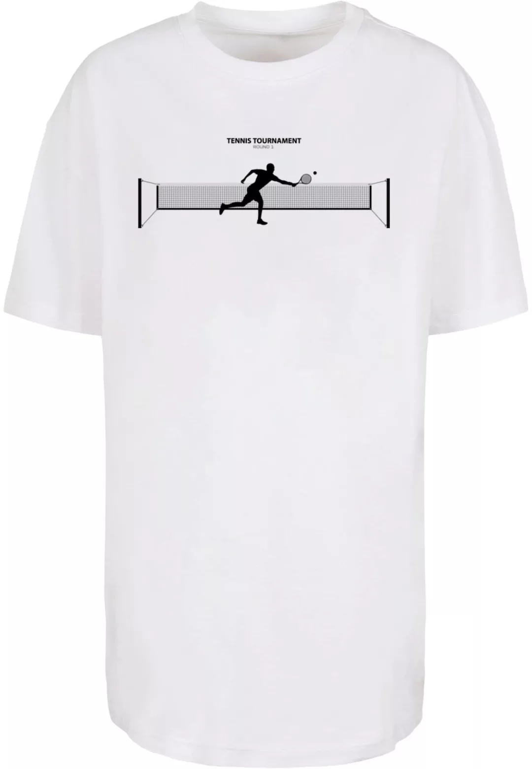 Merchcode T-Shirt "Merchcode Damen Ladies Tennis Round 1 Boyfriend Tee" günstig online kaufen