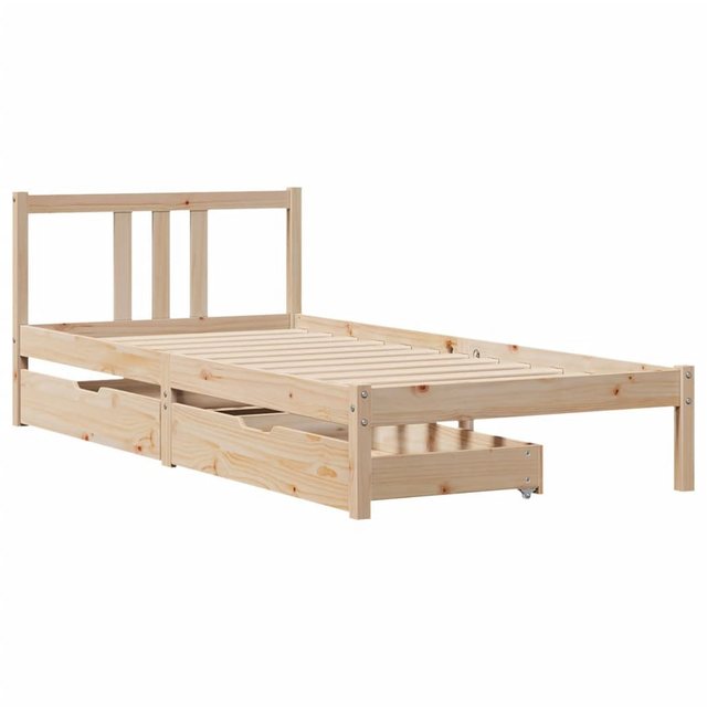 vidaXL Bett Massivholzbett ohne Matratze 90x200 Kiefernholz günstig online kaufen