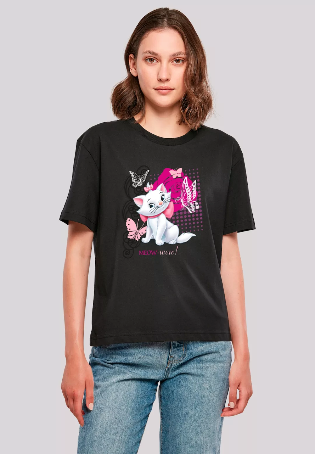 F4NT4STIC T-Shirt "Disney Aristocats Marie Meow Butterfly", Premium Qualitä günstig online kaufen