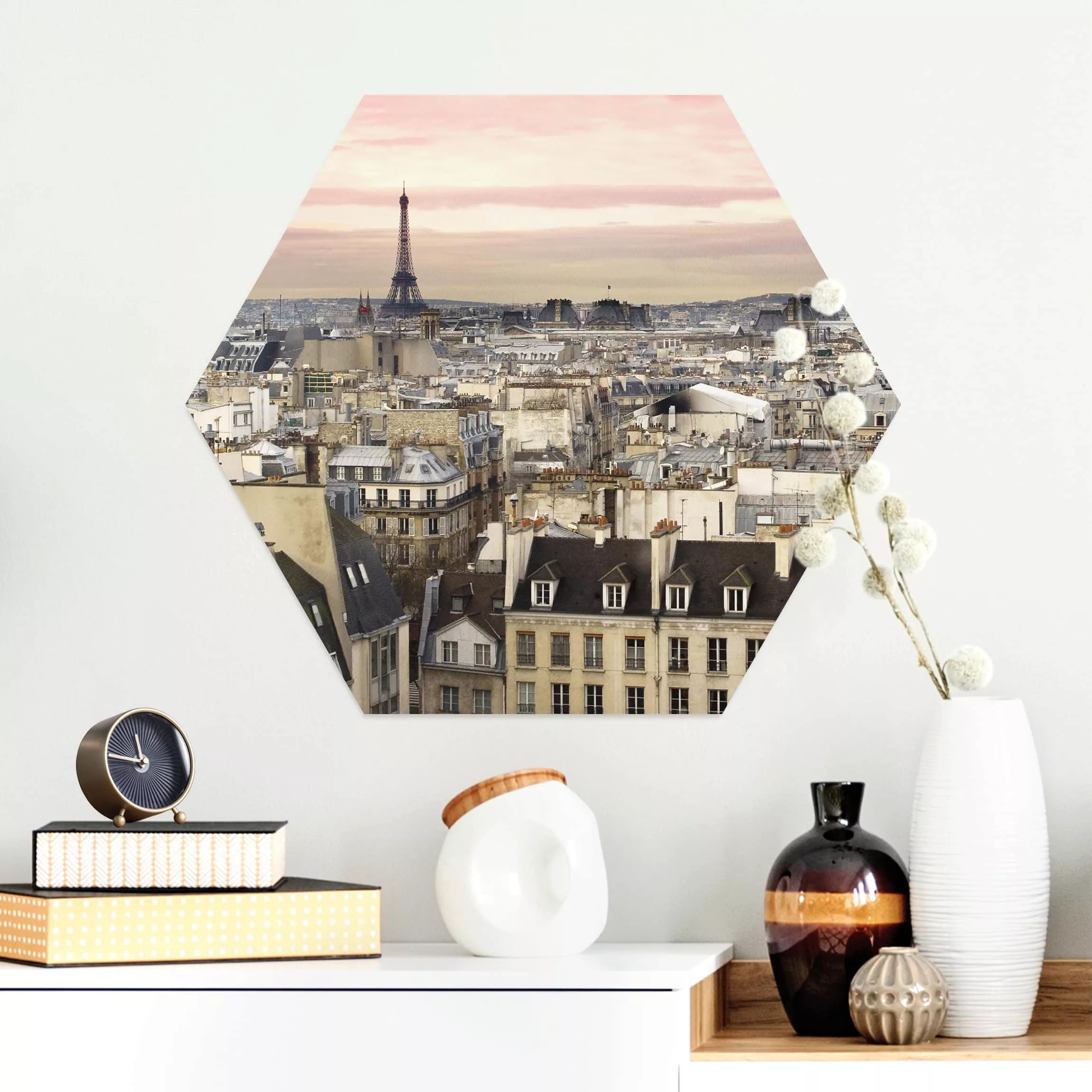 Hexagon-Alu-Dibond Bild Architektur & Skyline Paris hautnah günstig online kaufen