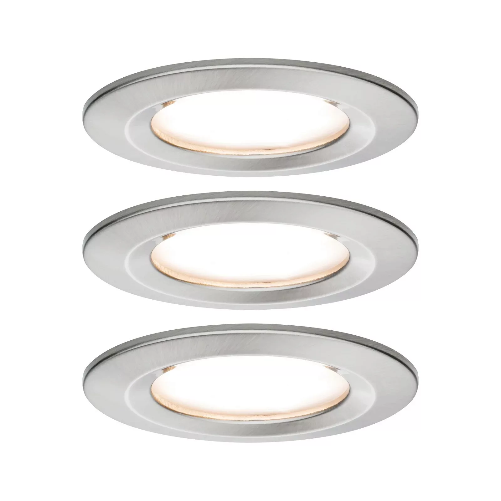 Paulmann 3er-Set LED-Spot Slim Coin, dimmbar, Alu günstig online kaufen