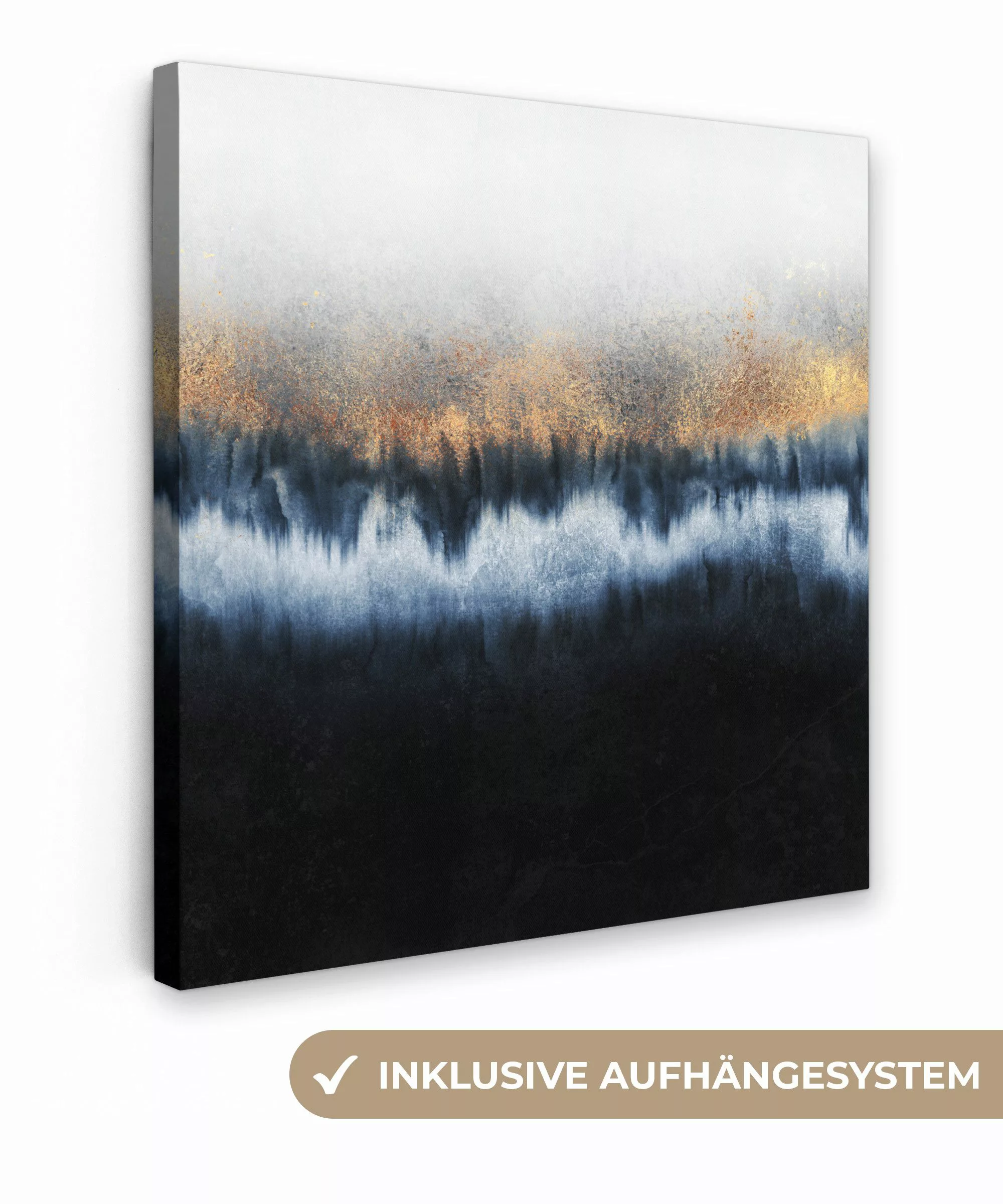 OneMillionCanvasses® Leinwandbild Abstrakt - Gold - günstig online kaufen