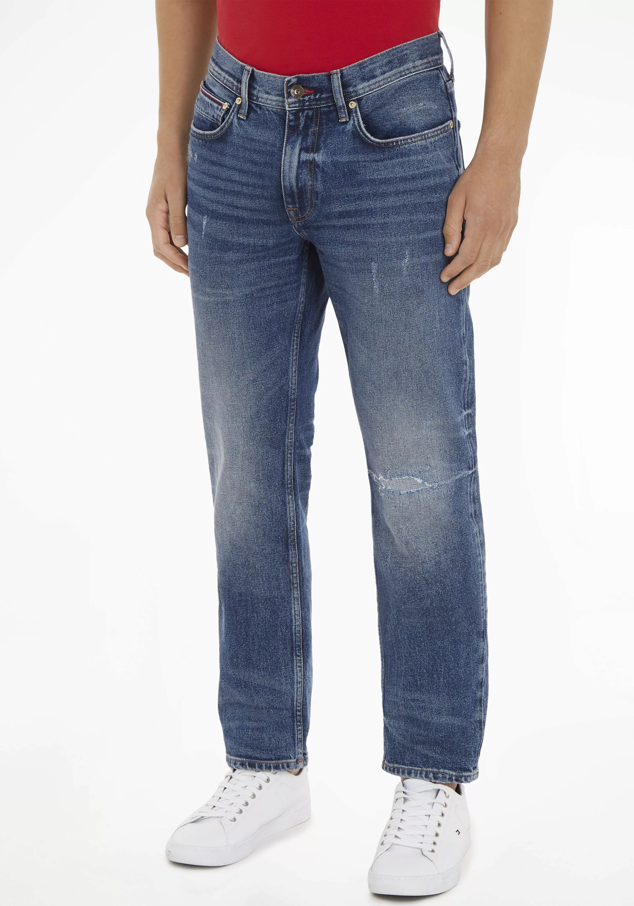 Tommy Hilfiger Destroyed-Jeans "STRAIGHT DENTON STR 4YRS REPAIR" günstig online kaufen