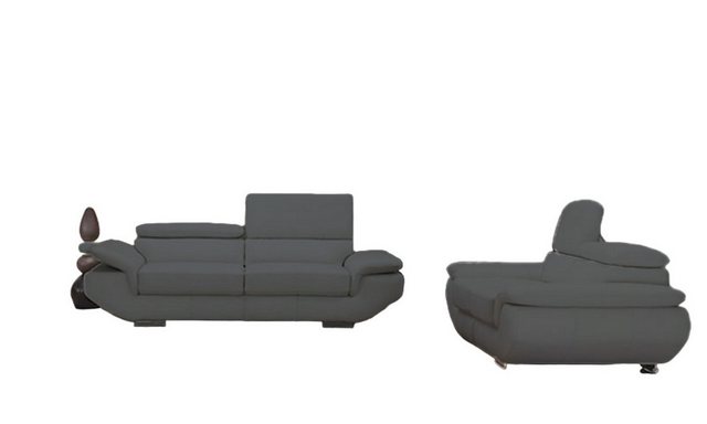 JVmoebel Sofa Luxus Möbel Sofagarnitur Couch Sofa Polster 3+2 Ledersofa Sof günstig online kaufen