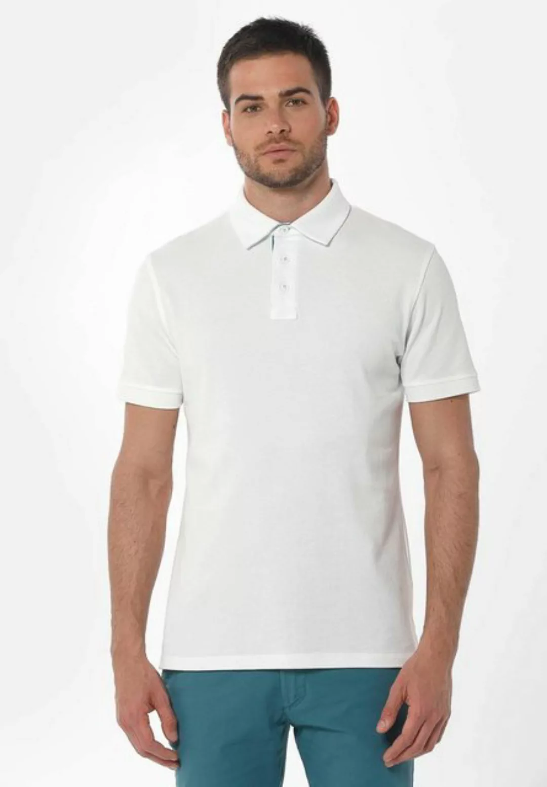 ORGANICATION Poloshirt Men's Polo Shirt in Off White günstig online kaufen