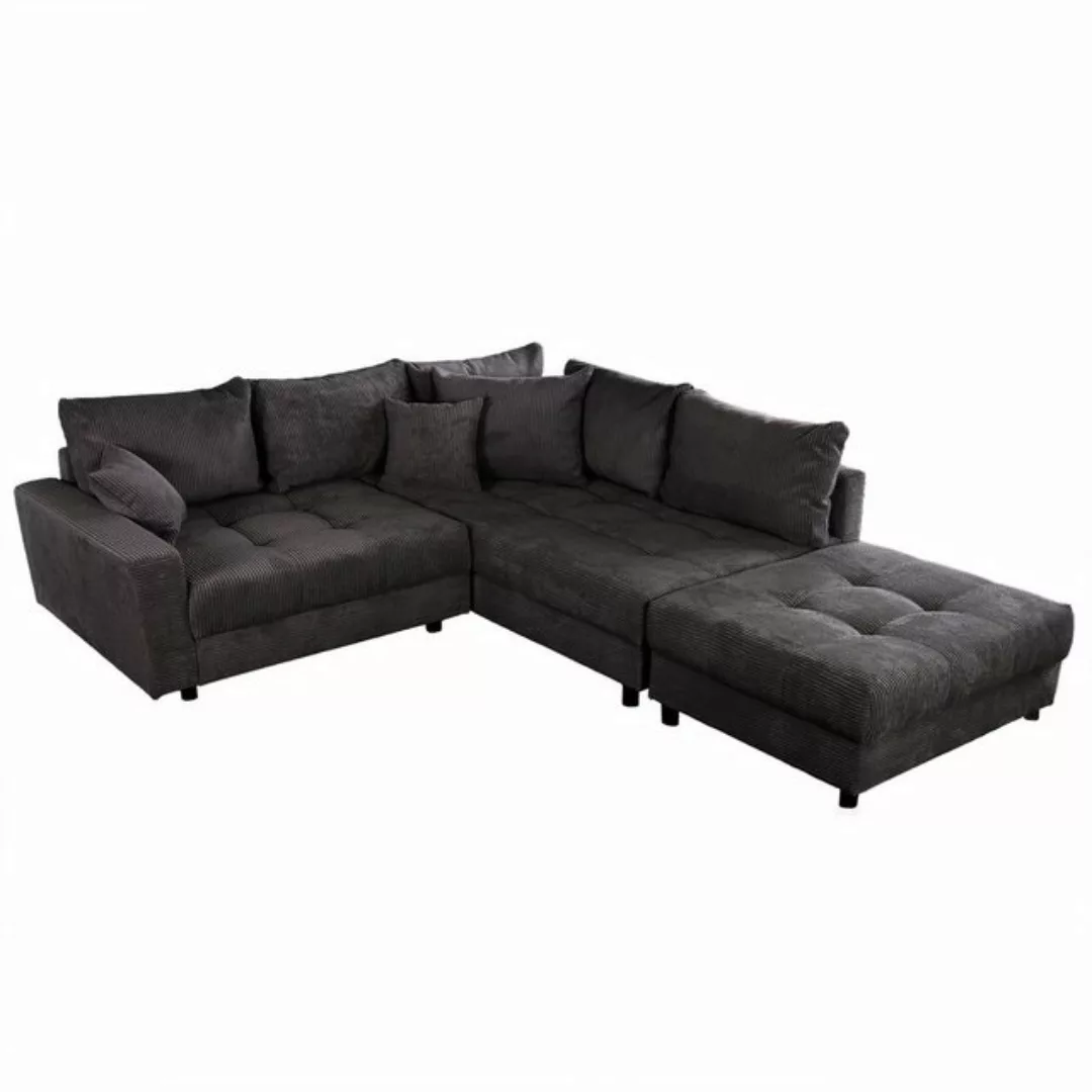 riess-ambiente Ecksofa KENT 220cm dunkelgrau, Set 2 Teile, Wohnzimmer · Cou günstig online kaufen