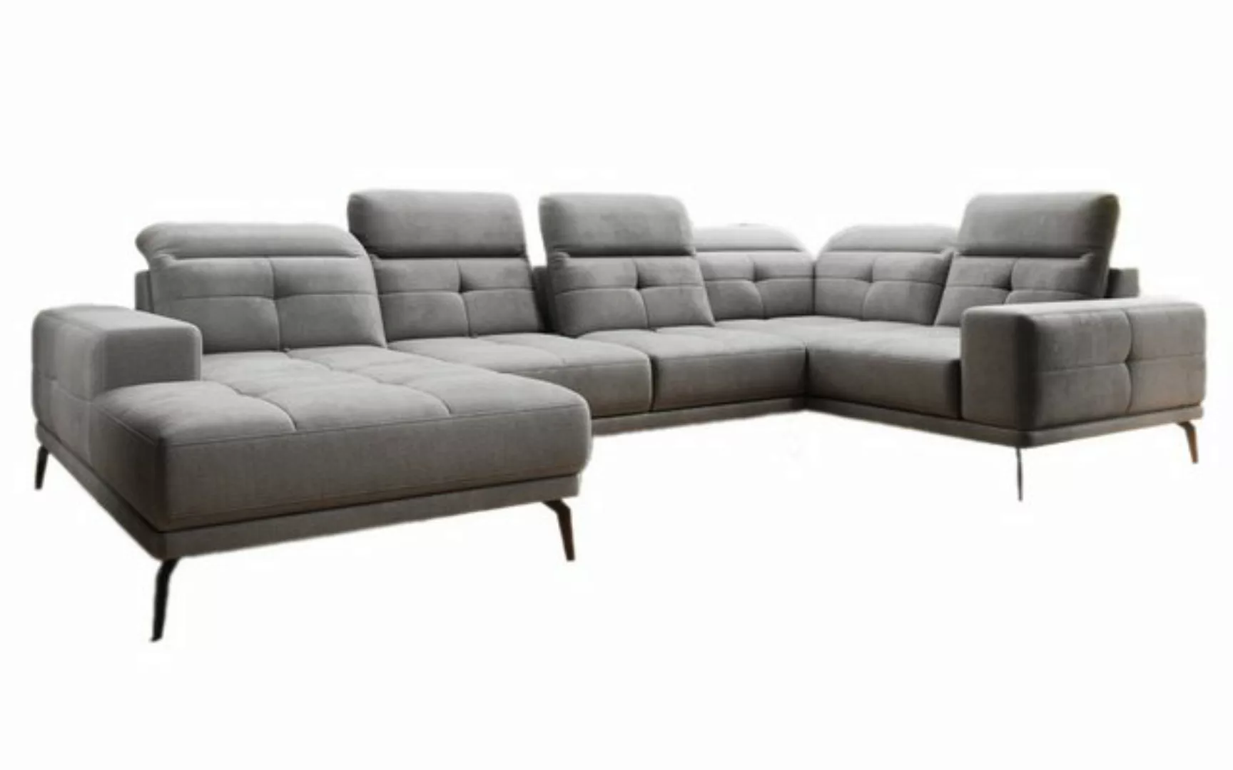 Luxusbetten24 Sofa Designer Sofa Nerio, mit verstellbarer Kopf- und Rückenl günstig online kaufen