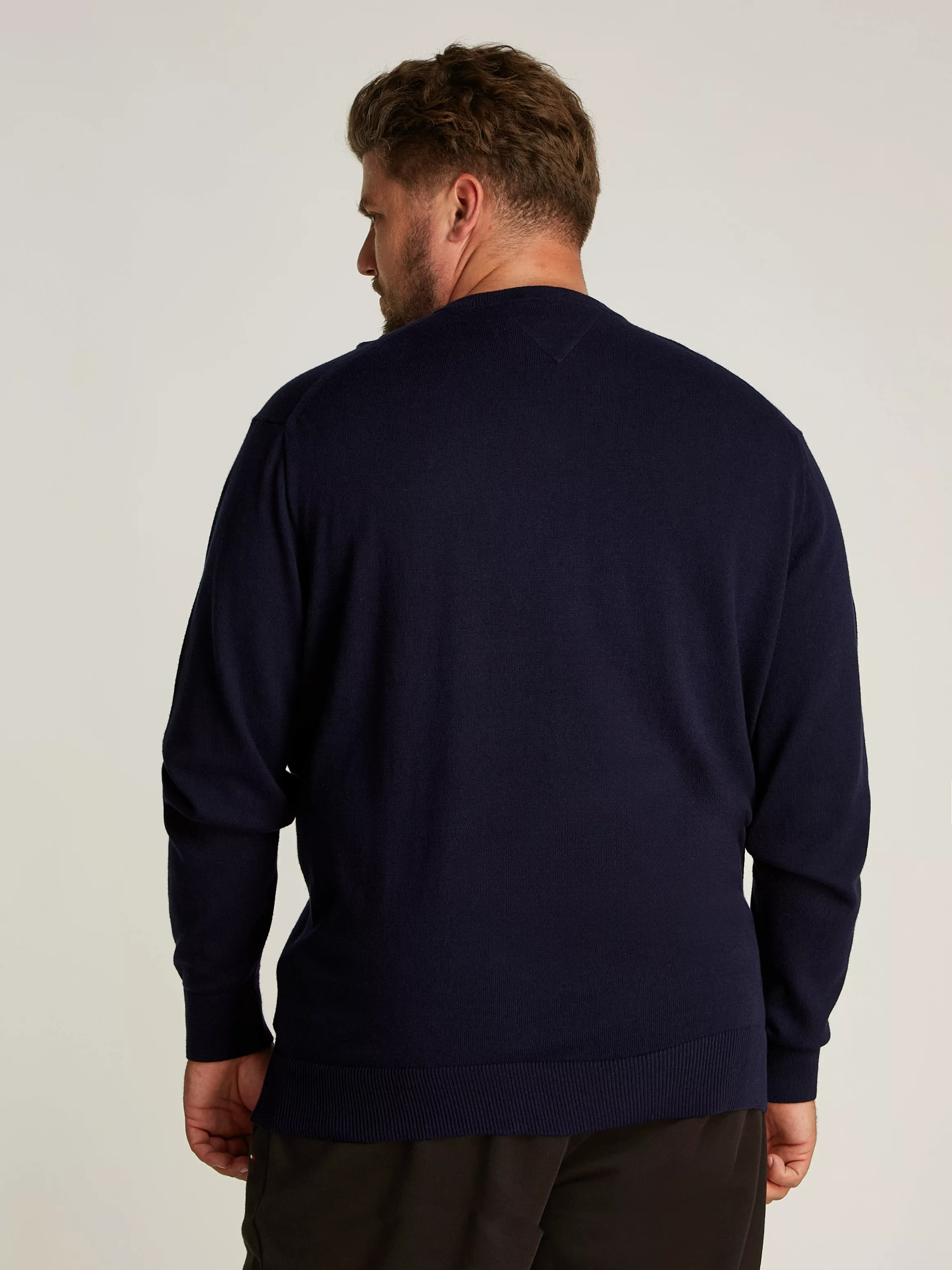 Tommy Hilfiger Big & Tall Strickpullover "BT-PIMA ORG CTN CASHMERE VNCK-B", günstig online kaufen