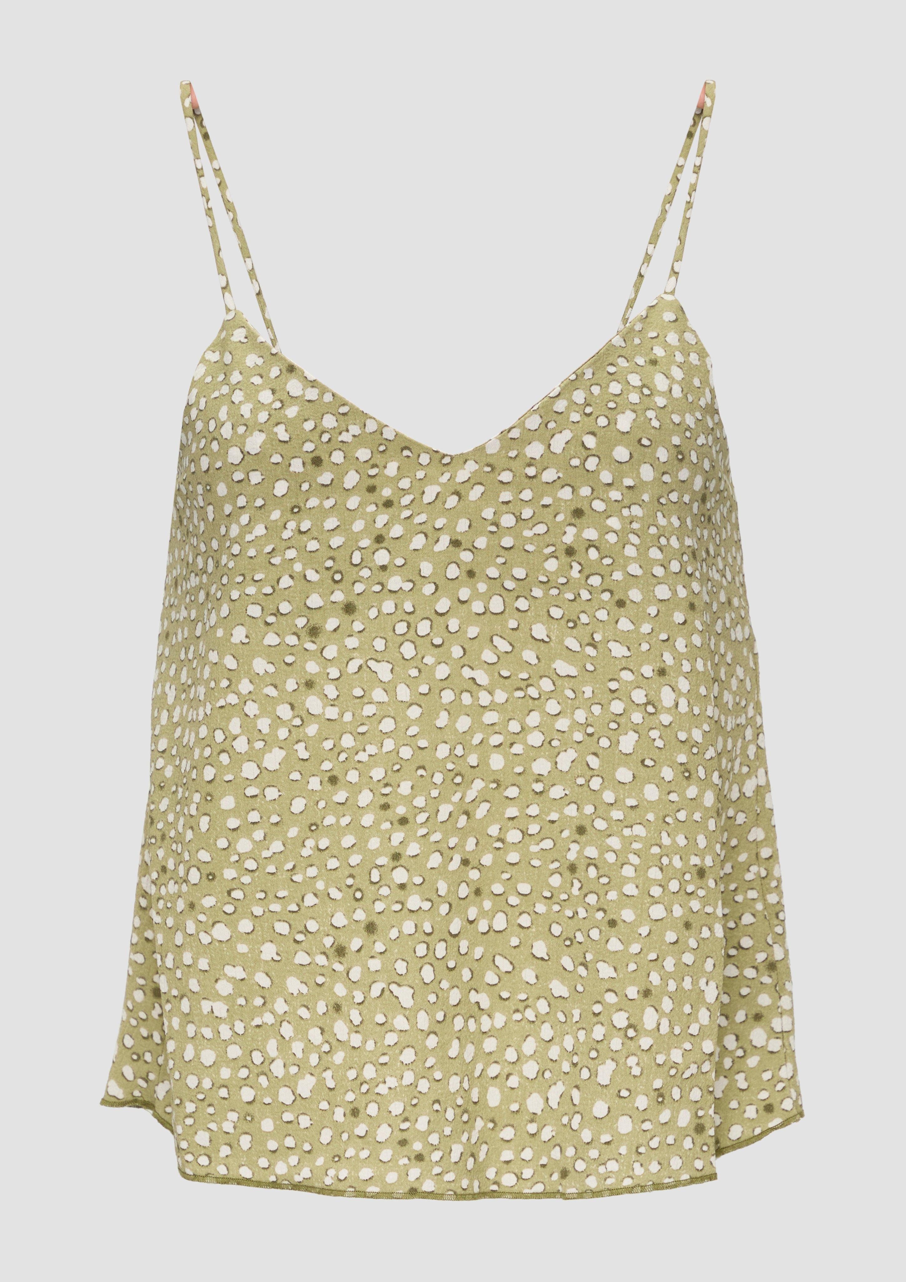 QS Shirttop Top mit All-over-Print günstig online kaufen