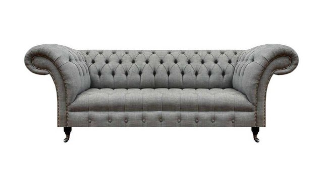 Xlmoebel 3-Sitzer Neues Chesterfield-Stoffsofa für das Wohnzimmer mit drei günstig online kaufen