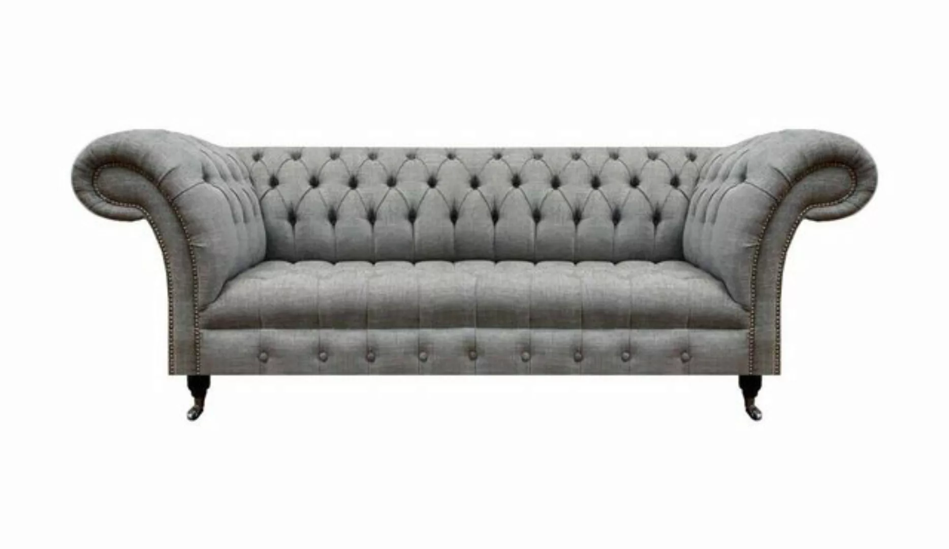 Xlmoebel 3-Sitzer Neues Chesterfield-Stoffsofa für das Wohnzimmer mit drei günstig online kaufen