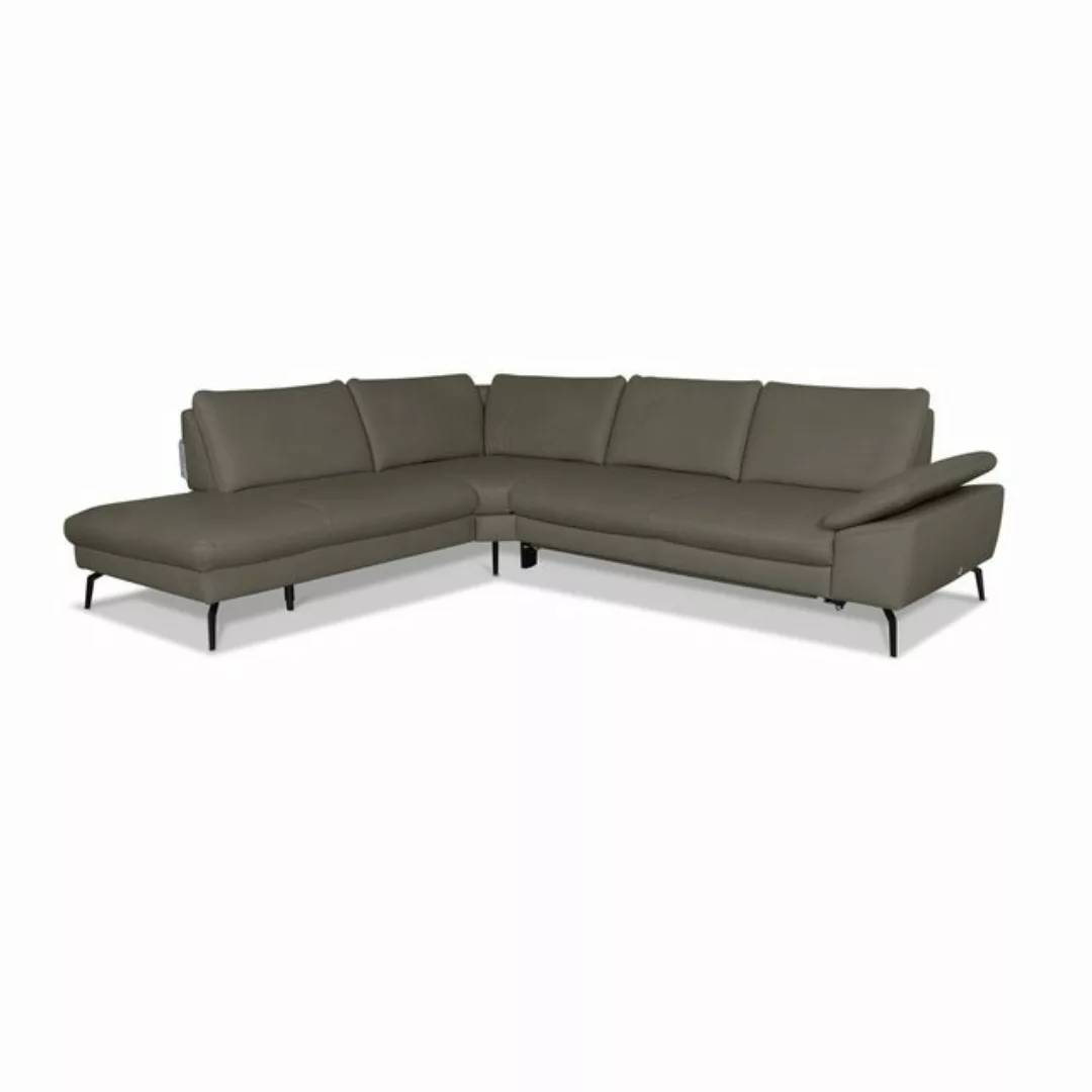 GALLERY M branded by Musterring Ecksofa Diana, 1 Teile, Nappa-Leder, Metall günstig online kaufen