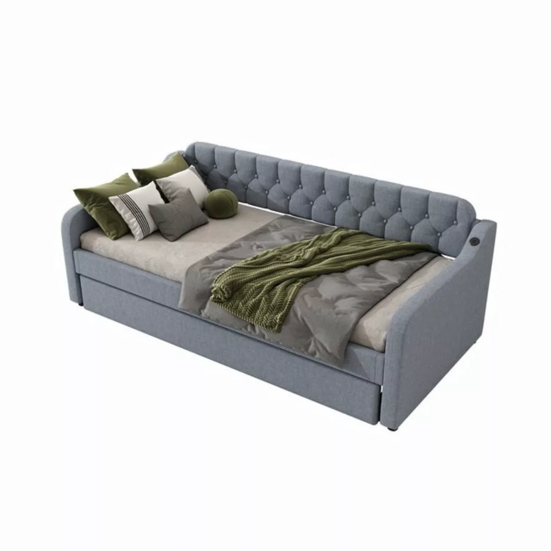 KoDise Schlafsofa 90×200cm Schlafsofa Tagesbett mit ausziehbares Rollbett, günstig online kaufen