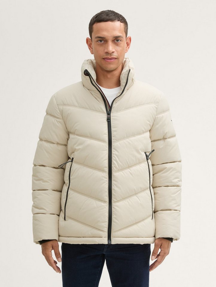 TOM TAILOR Winterjacke Pufferjacke mit verstaubarer Kapuze günstig online kaufen