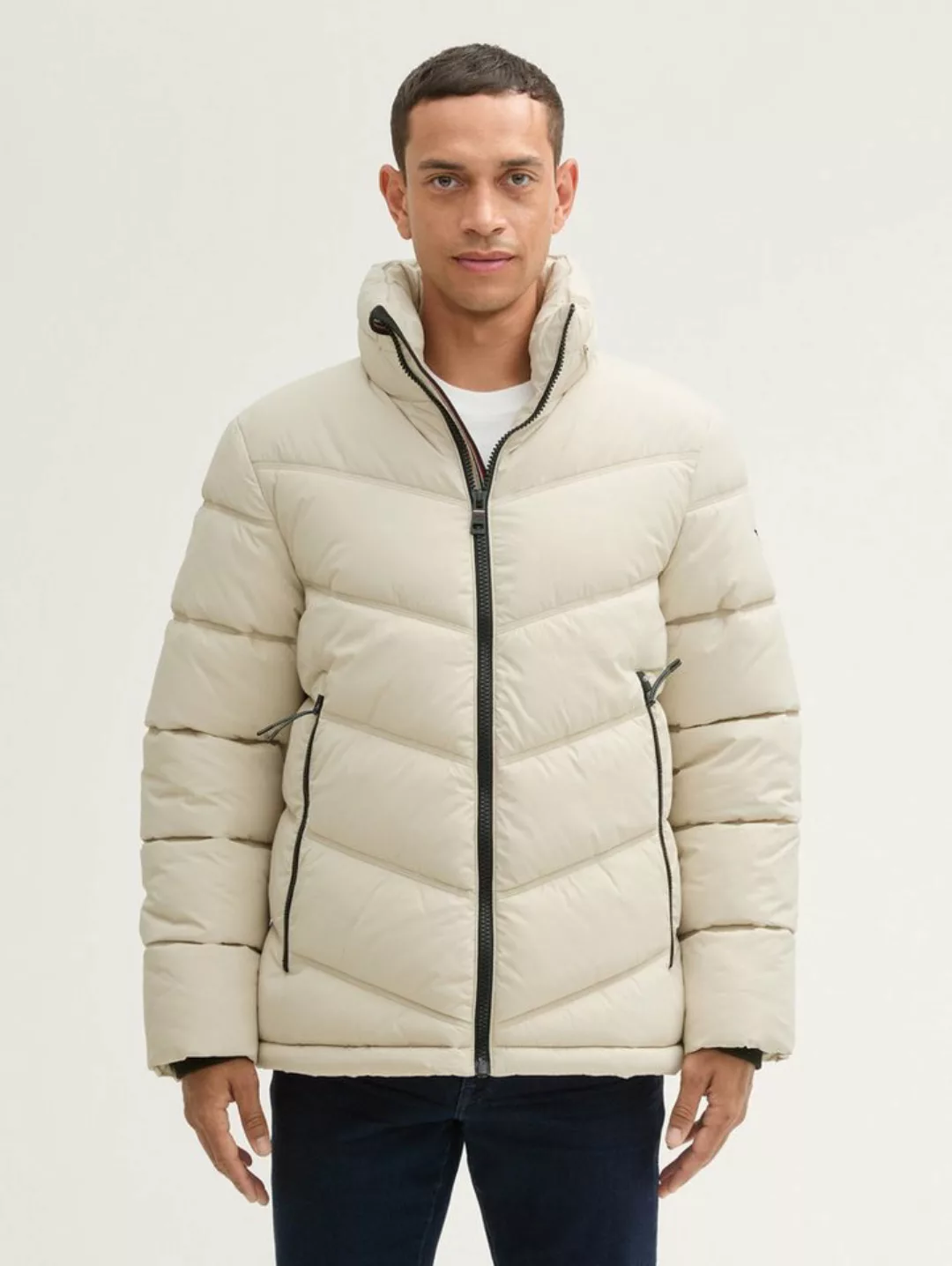 TOM TAILOR Winterjacke Pufferjacke mit verstaubarer Kapuze günstig online kaufen