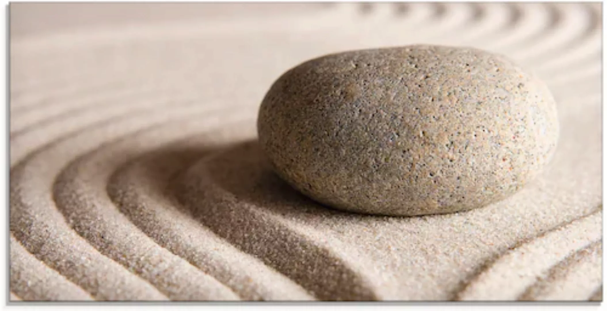 Artland Glasbild »Zen Stein«, Zen, (1 St.), in verschiedenen Größen günstig online kaufen