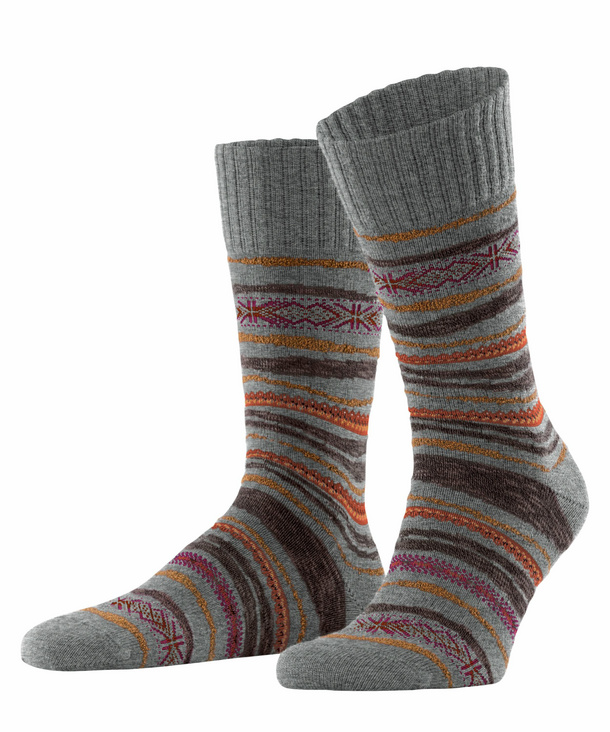 FALKE Sedimentation Herren Socken, 43-46, Grau, AnderesMuster, Wolle, 12483 günstig online kaufen