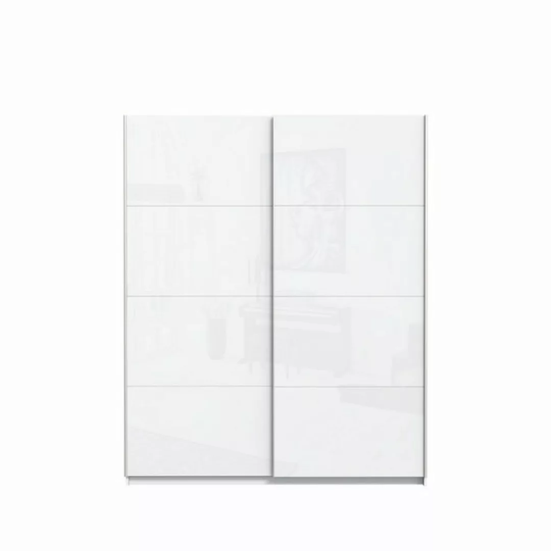 FORTE Schwebetürenschrank in Weiß/ Weiß Glanz, 170,3x209,7x61,2cm B/H/T günstig online kaufen