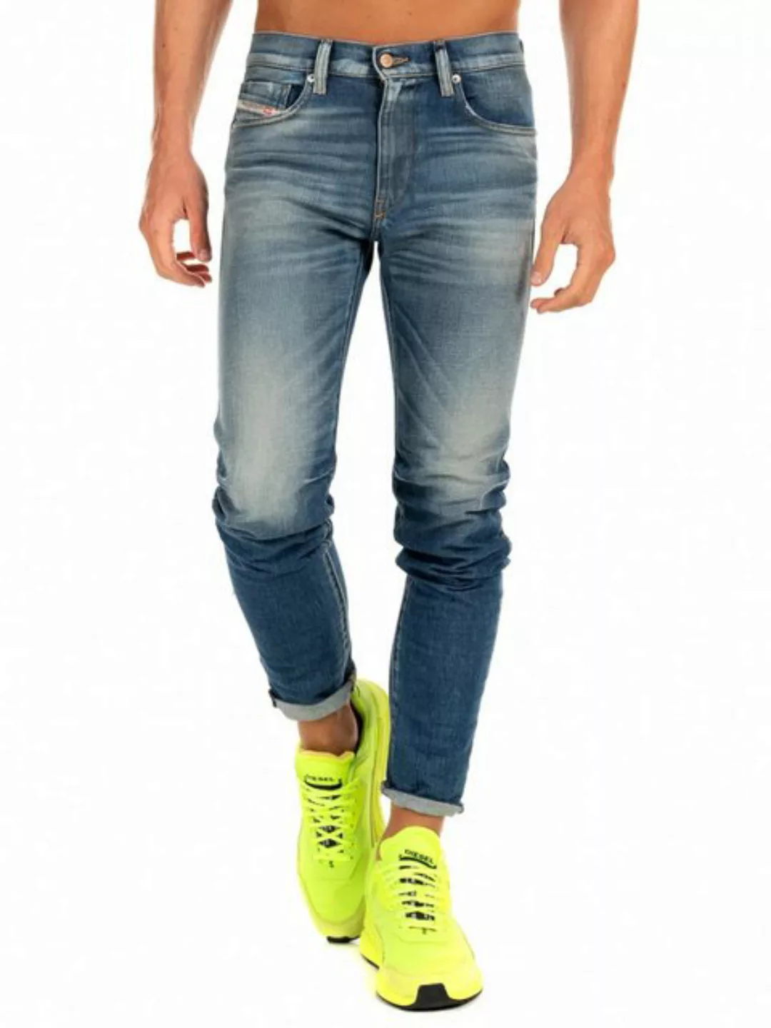 Diesel Slim-fit-Jeans mit Ziernähten im Kniebereich - 2019 D-Strukt 009HH - günstig online kaufen