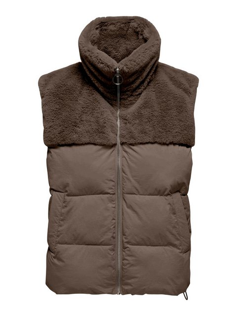 ONLY Steppweste ONLWANJA FUR PUFFER MIX WAISTCOAT CC OTW mit Teddyplüsch günstig online kaufen